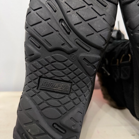 Khombu The Slope Black Winter Snow Boots Size 10 - Picture 9 of 9